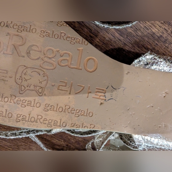 Galo regalo Gold gladiator sandals Roman Sandal EU Size 41 US 10/11 - Picture 8 of 9